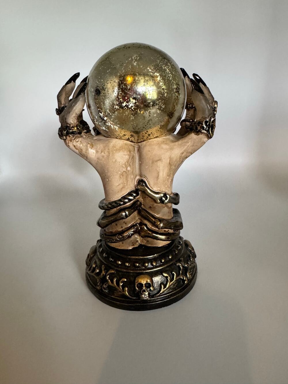 Michaels Ashland Halloween Mystic Moon Tabletop Decor Mirror Orb Gothic Spooky